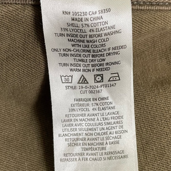 Joie Andira Pants in Fatigue Green - Picture 10 of 10